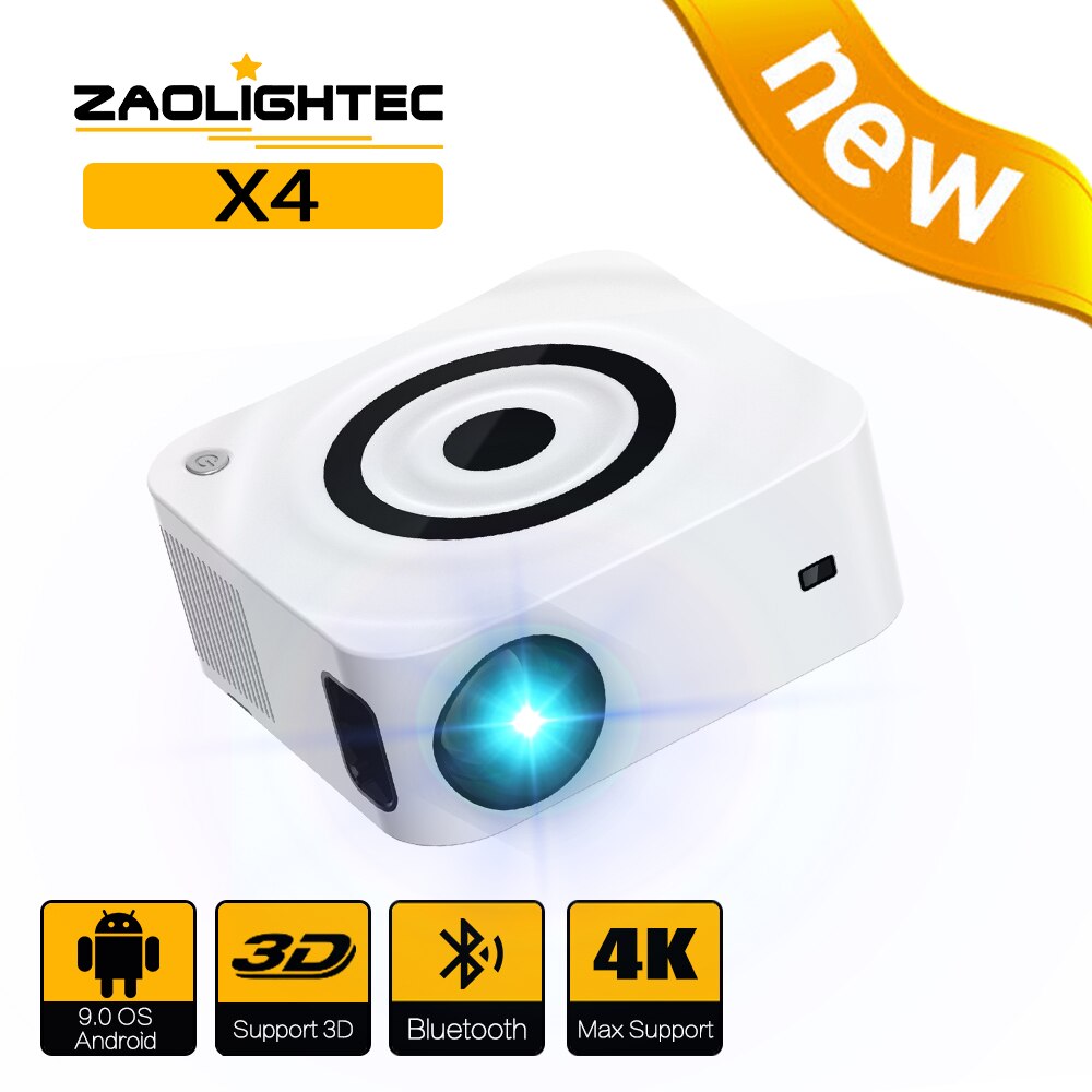 ZAOLITHTECC ޴  ,  , Ǯ HD, 1080P , 4K LED,  ߿ , X4